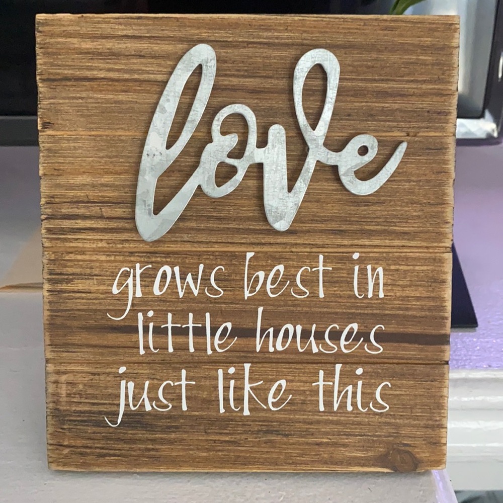 Rustic Wooden Love Sign